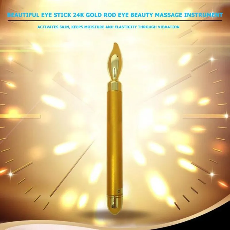 Vibration Golden Beauty Bar Pulse Firming Facial Roller Massager