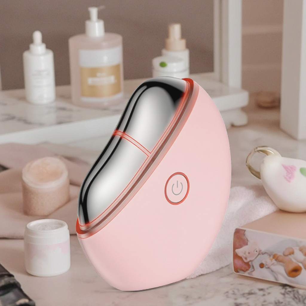 Custom Logo Handheld USB Gua Sha Electric Microcurrent Facial Toning Device For Face Guasha Facial Massage Tool