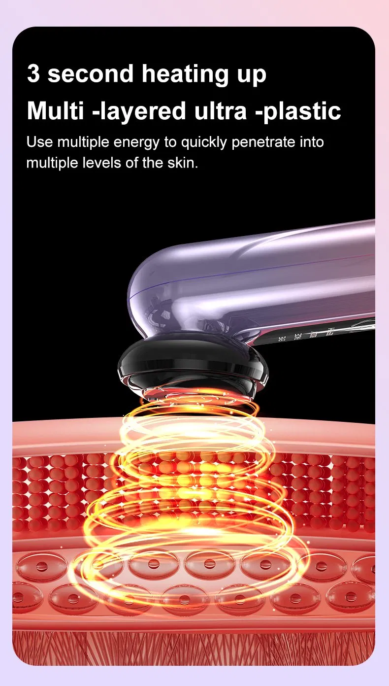 EMS RF LED Beauty Handheld Massage Tightening Anti Aging Wrinkle Two Head Facial Massager Image 2