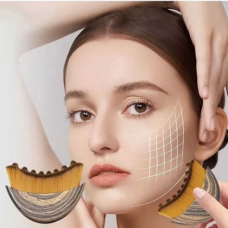 CE Lymphatic Brush Brochas De Maquillaje for Facial Contour Massage Eye and Neck Care Dropshipping Face Lifting Massage Brush