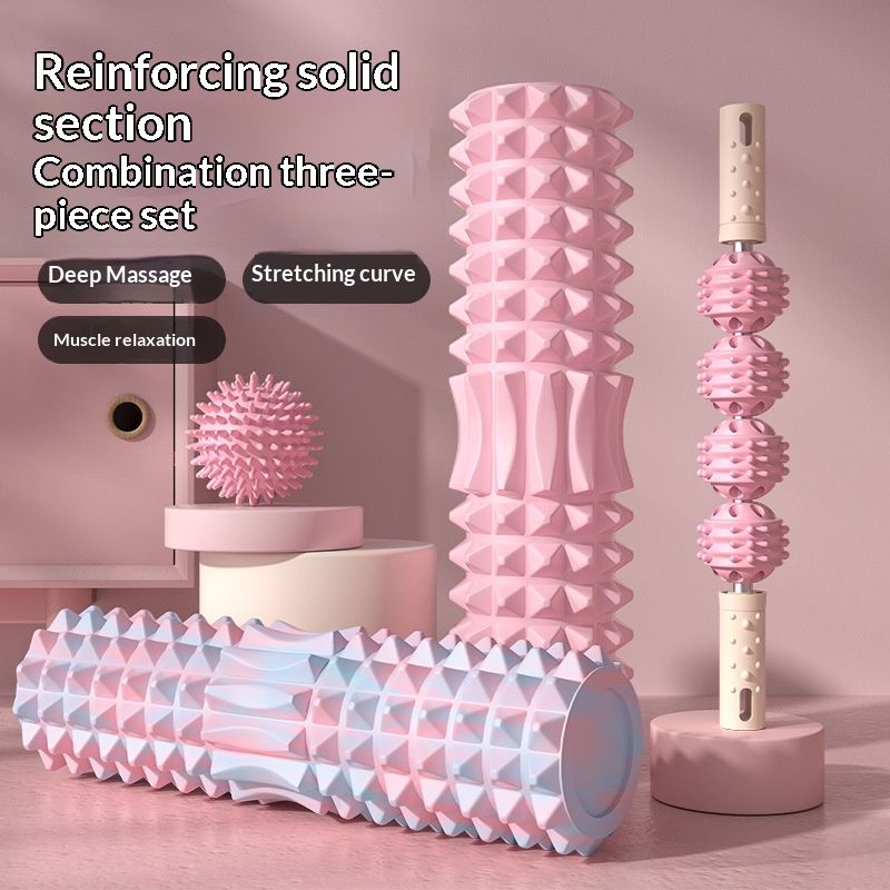 Rolling Massage Gadget Moon-Shaped Yoga Stick Home Solid Foam Roller Equipment For Relaxing Leg
