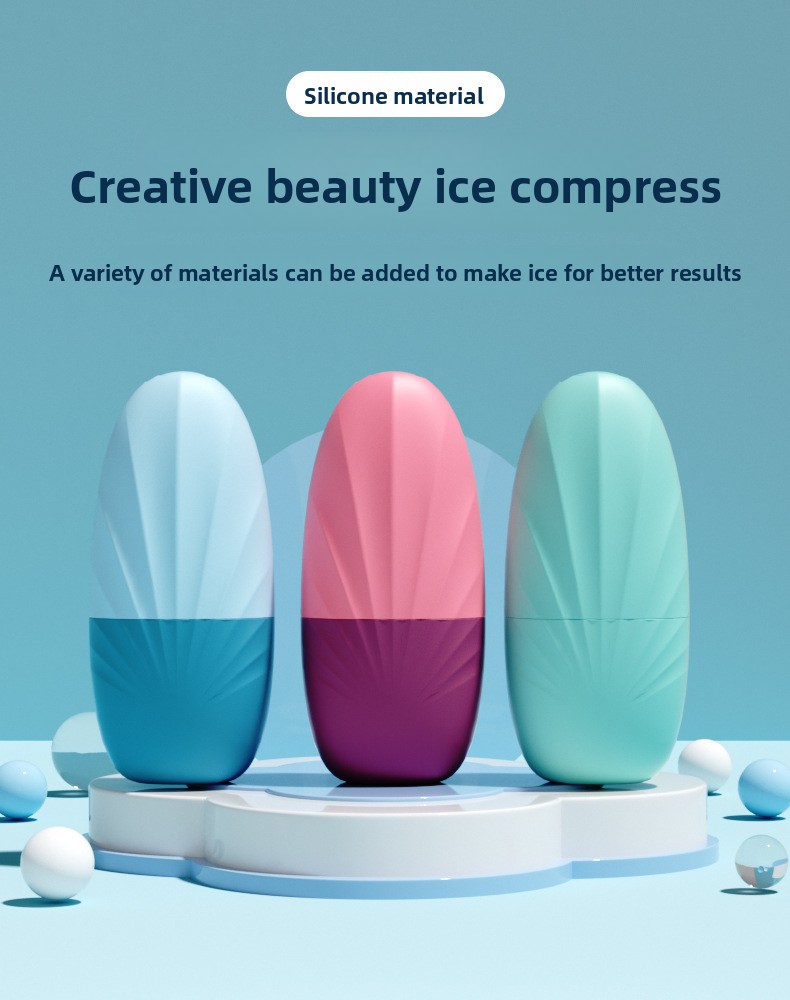 Silicone Face Ice Cube Roller Massager