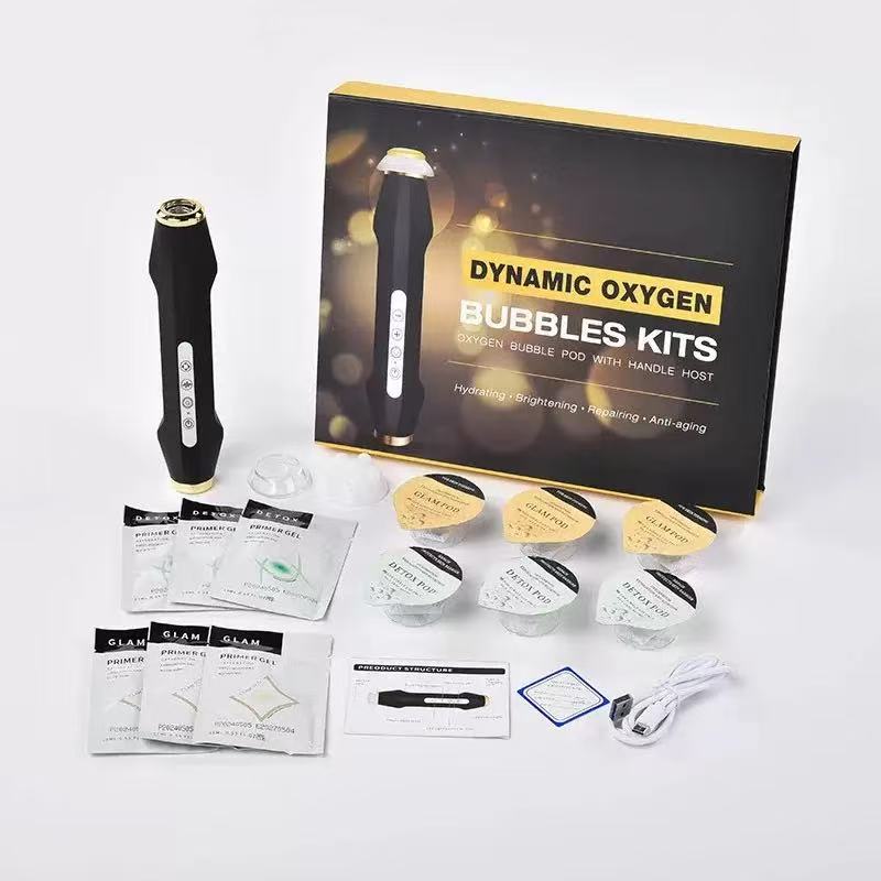 Cross-Border Oxygen-Replenishing Bubble Facial Cleansing Device Whitening Hydrating Features Handheld Home Use Skin Treatment