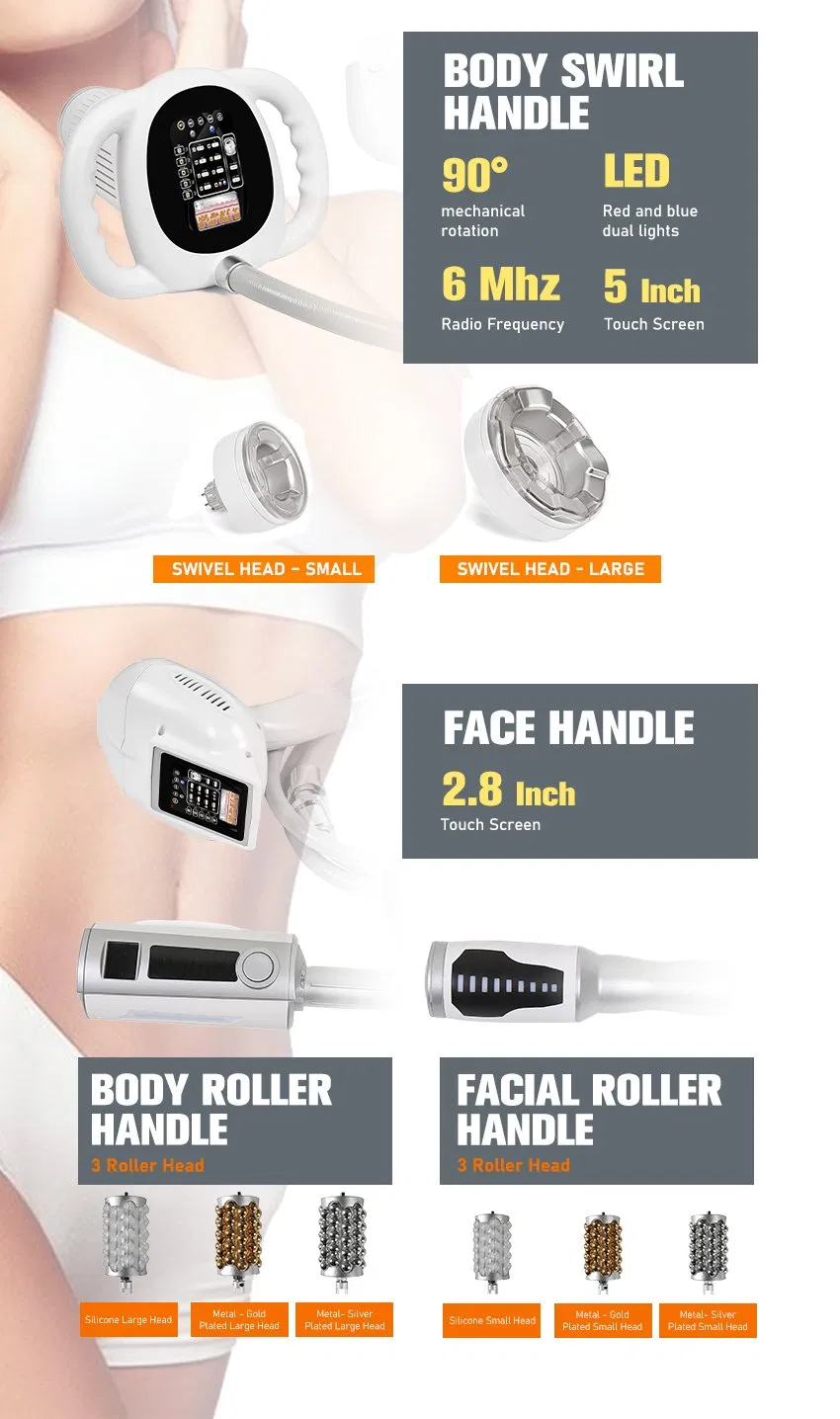 360 Vacuum RF Anti Cellulite Treatment 8d Endo Ball Roller Vacuum Massager Body Shape Endos Facial Neck Lifting Device