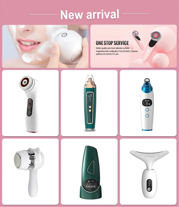 RF EMS LED Electric Neck Beauty Facial Massager
