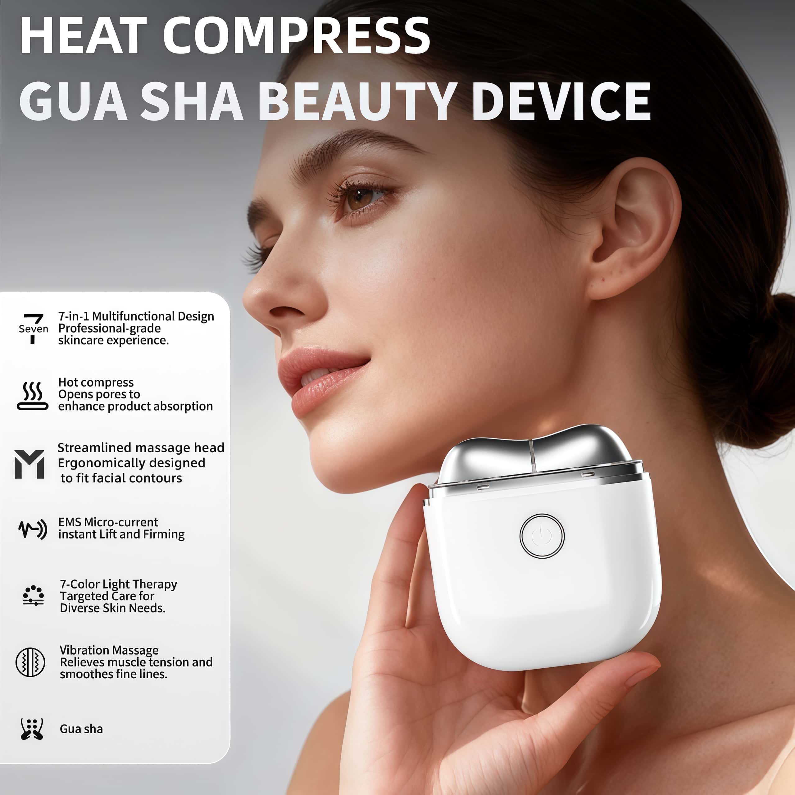 Microcurrent Facial Device Face Sculpting &amp; Skin Lifting Device to Contour Zinc Alloy Facial Maasager