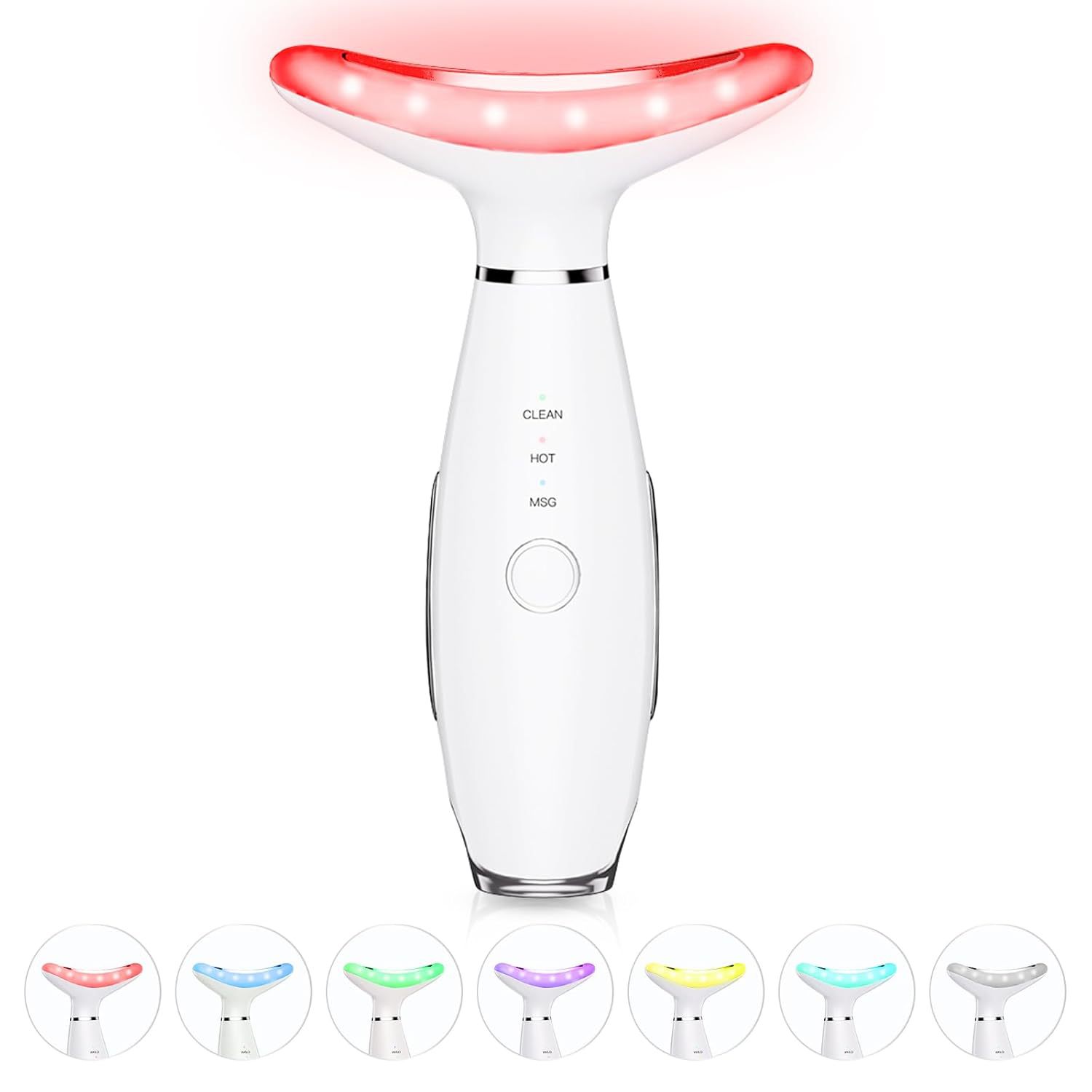 Home Beauty Facial Massager for Face and Neck with 7 Color Anti-aging Home Use Face Tool for Skin Care Lifting and Tightening