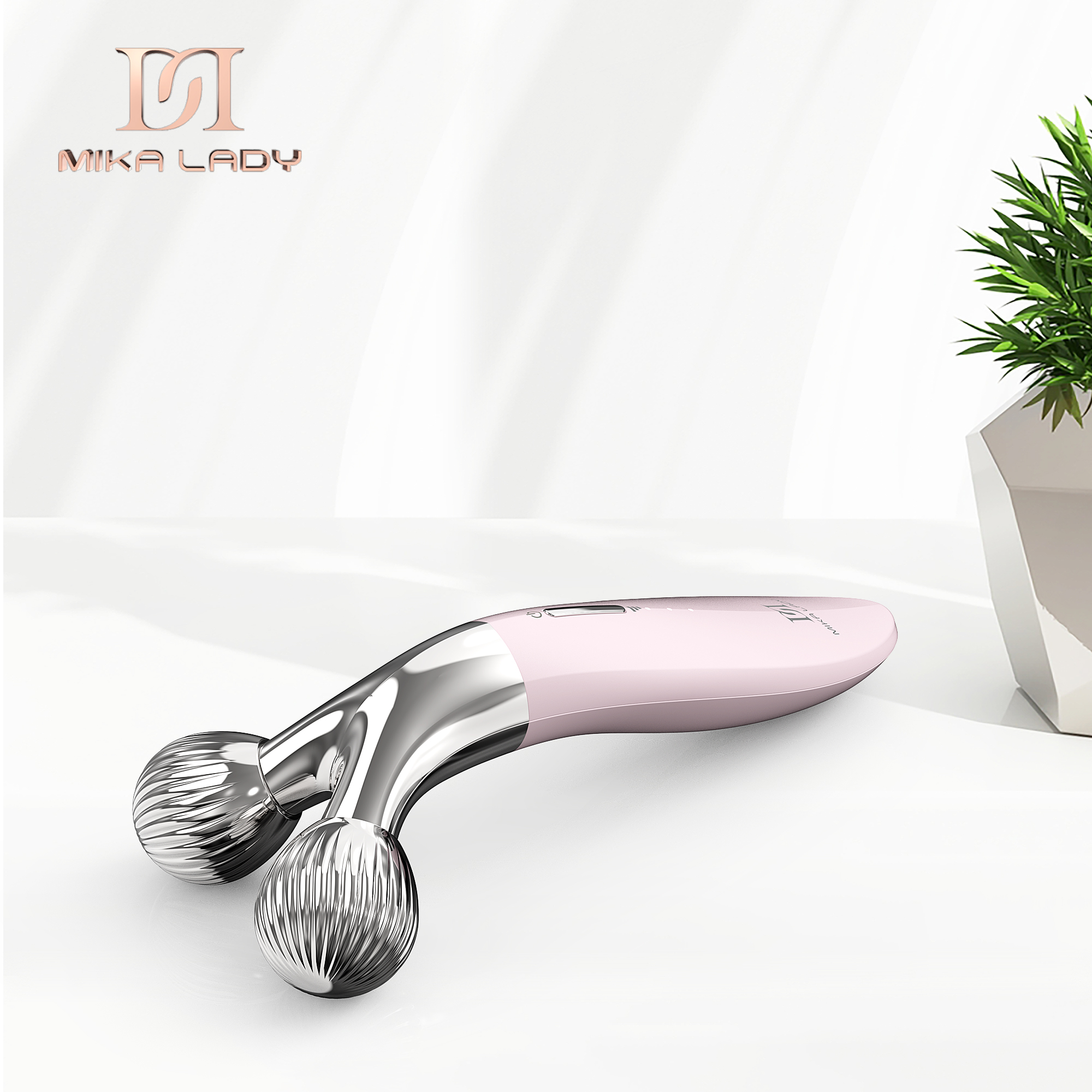 High Quality EMS 3D Roller Face Massager Face Rejuvenation Roller USB Rechargeable Device for Women Face Glow Rejuvenator