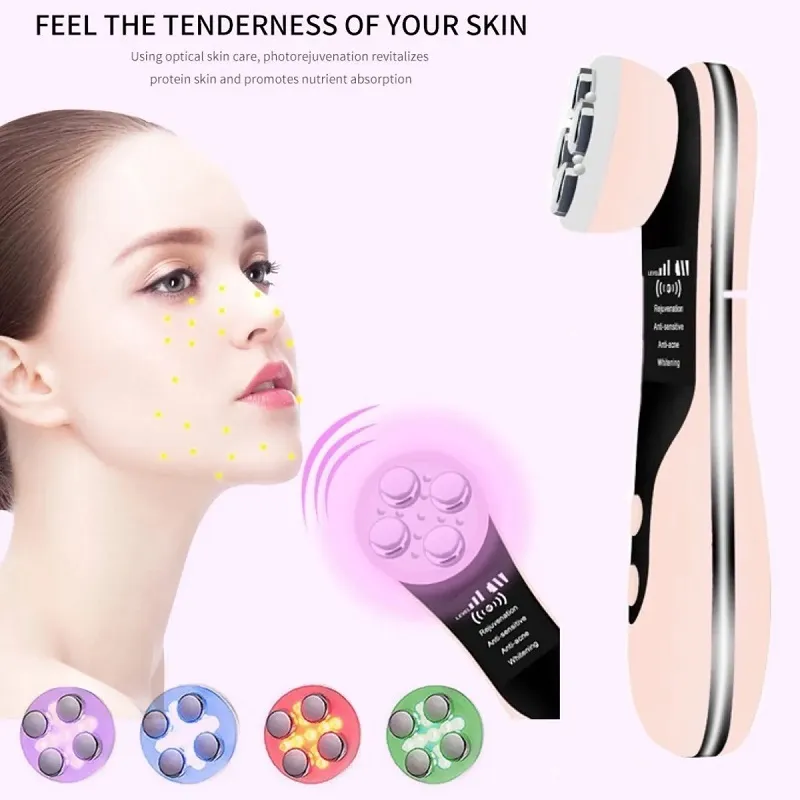 RF Frequency LED Facial Lifting Skin Tightening Blackhead Pore Cleaner Wrinkle Remover Beauty Massager