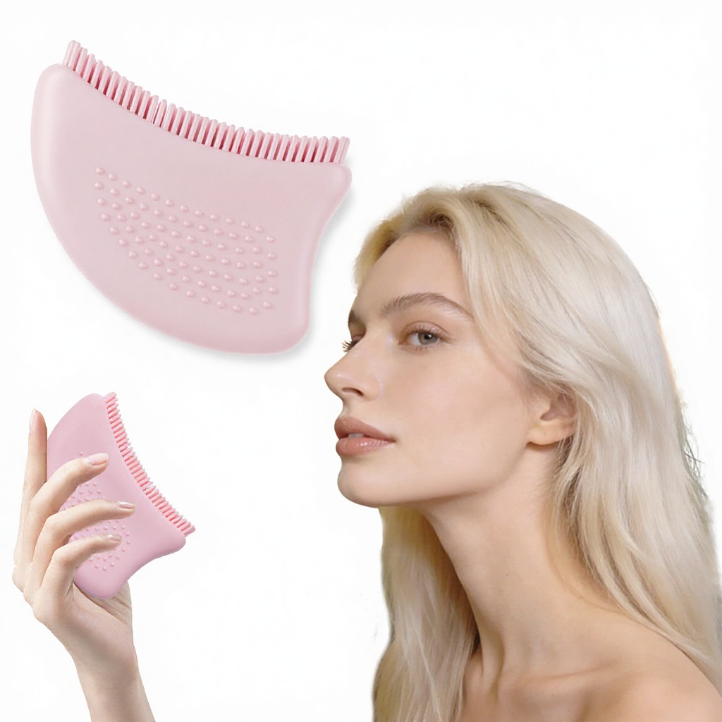Silicone Meridian Face Brush For Facial Contouring &amp; Lymphatic Massage