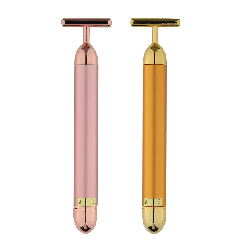Gold Face Massager 24K Gold Beauty Bar Facial Vibration Massager