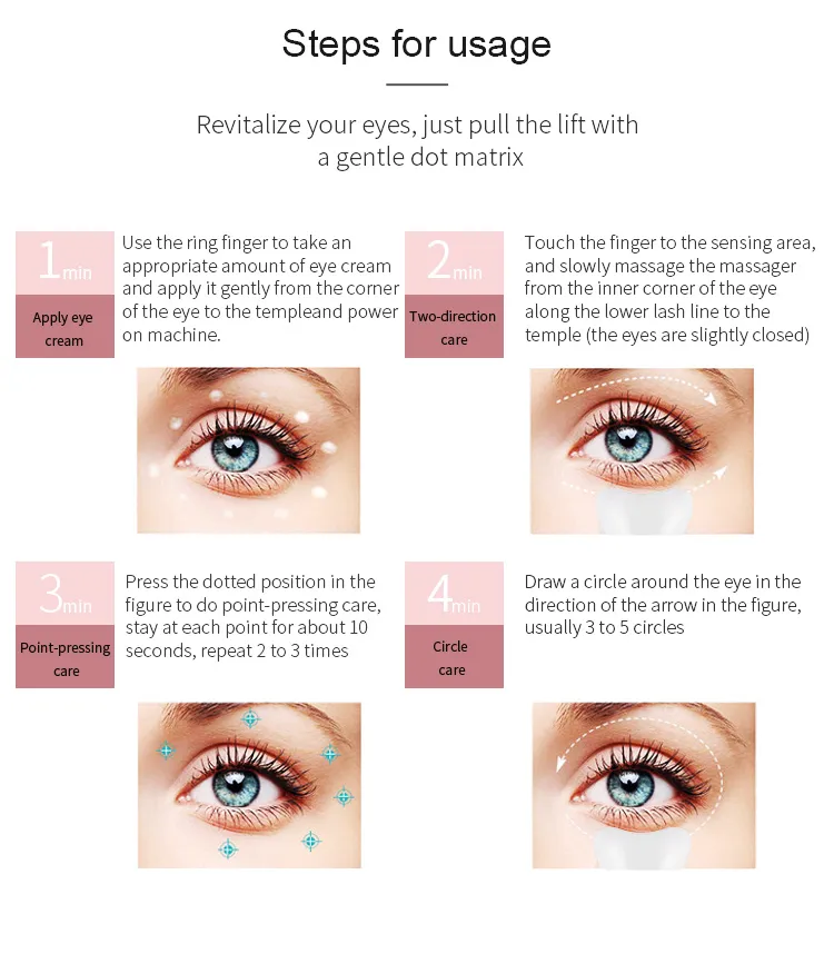 Portable Rechargeable Skin Whitening Face Slimming Eye Bag Reducing Machine Face Lift Beauty Device Detailed View 10