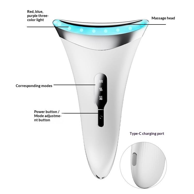 Hot-selling Handheld Face Lifting Device Neck Skin Tightening Wrinkle Removal Vibration Massager Facial Beauty Machine