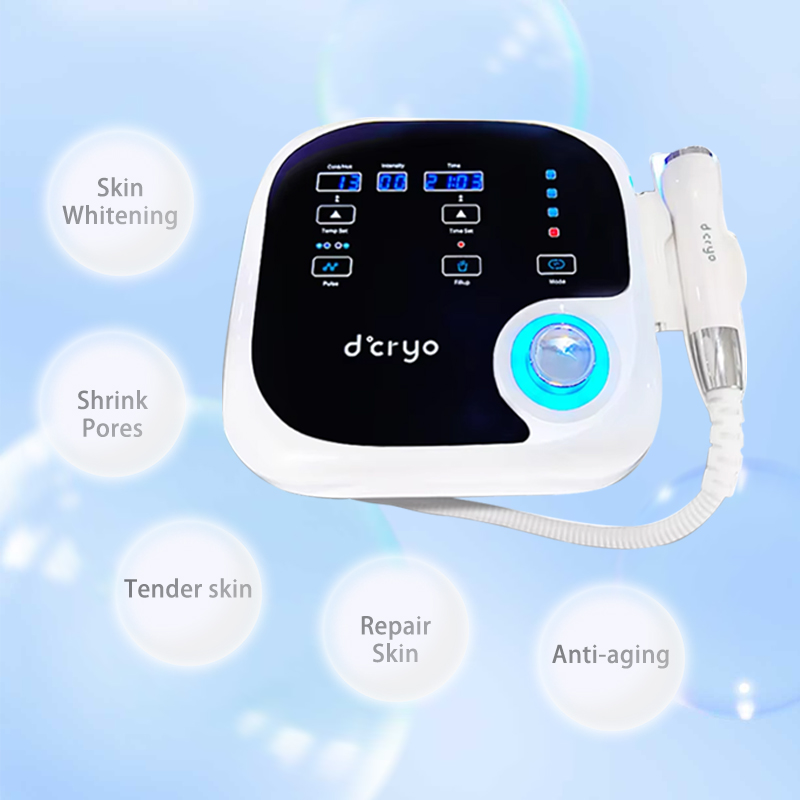 New Upgrade Dcryo Ice Cooling Face Lifting System Hot and Cold -15-40 ℃ Therapy Skin Rejuvenation Facial Massager for Salon