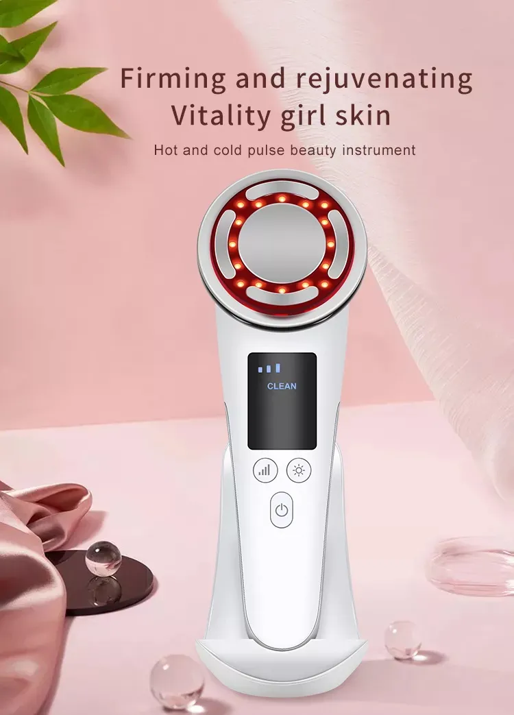 Rechargeable Hot and Cold Beauty Instrument Electric Cool Warm Massage Device