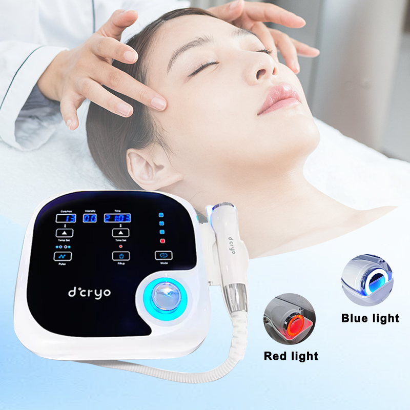New Upgrade Dcryo Ice Cooling Face Lifting System Hot and Cold -15-40 ℃ Therapy Skin Rejuvenation Facial Massager for Salon