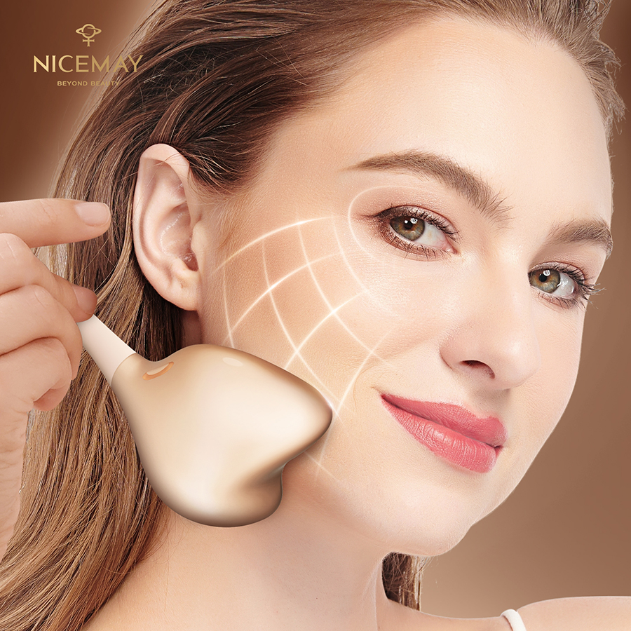 3 in 1 Cooling Facial Roller Massager Microcurrent Cryo Sticks Stainless Steel Gua Sha Face Massager Ice Globes
