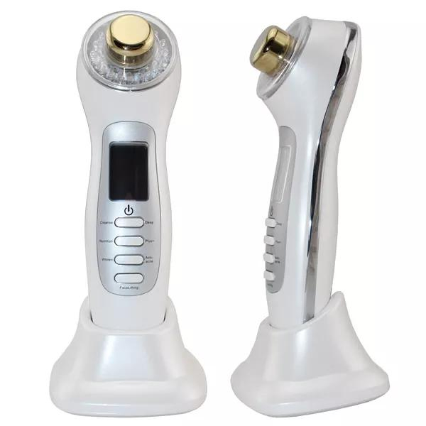 Face Massage Machine EMS RF LED Face Lifting Anti Wrinkle Electric Ultrasonic Vibrating Facial Massager