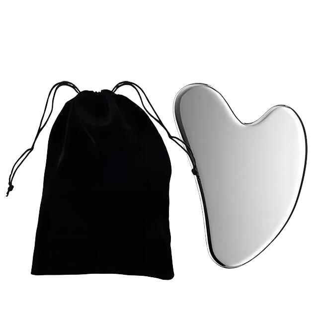 304 Stainless Steel Gua Sha Facial Beauty Tools Anti-Aging Jade Roller Set for Face Eye and Body Massage SPA Tool
