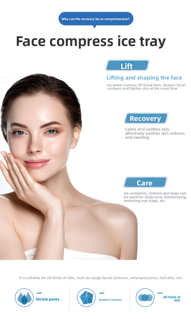 Silicone Face Ice Cube Roller Massager