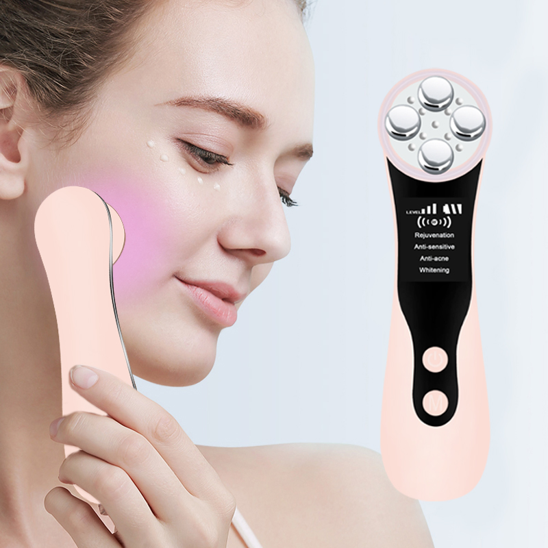 RF Frequency LED Facial Lifting Skin Tightening Blackhead Pore Cleaner Wrinkle Remover Beauty Massager