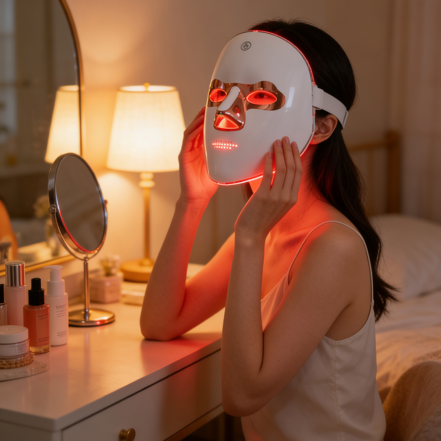 OEM/ODM Hand Held LED Beauty Mask Device 7 Colors For Salons Distributors Portable Home Use Face Skincare Equipment Wholesale