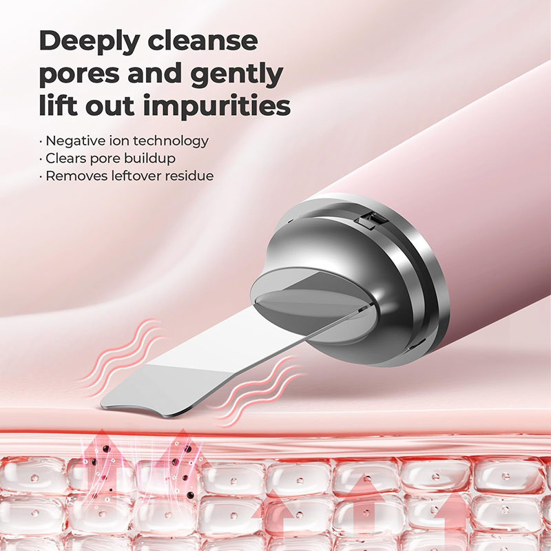 5 in 1 Face Exfoliating Electric Facial Cleaner Silicone Scrub Pore Cleaner Spin Facial Cleansing Brush Skin Scrubber