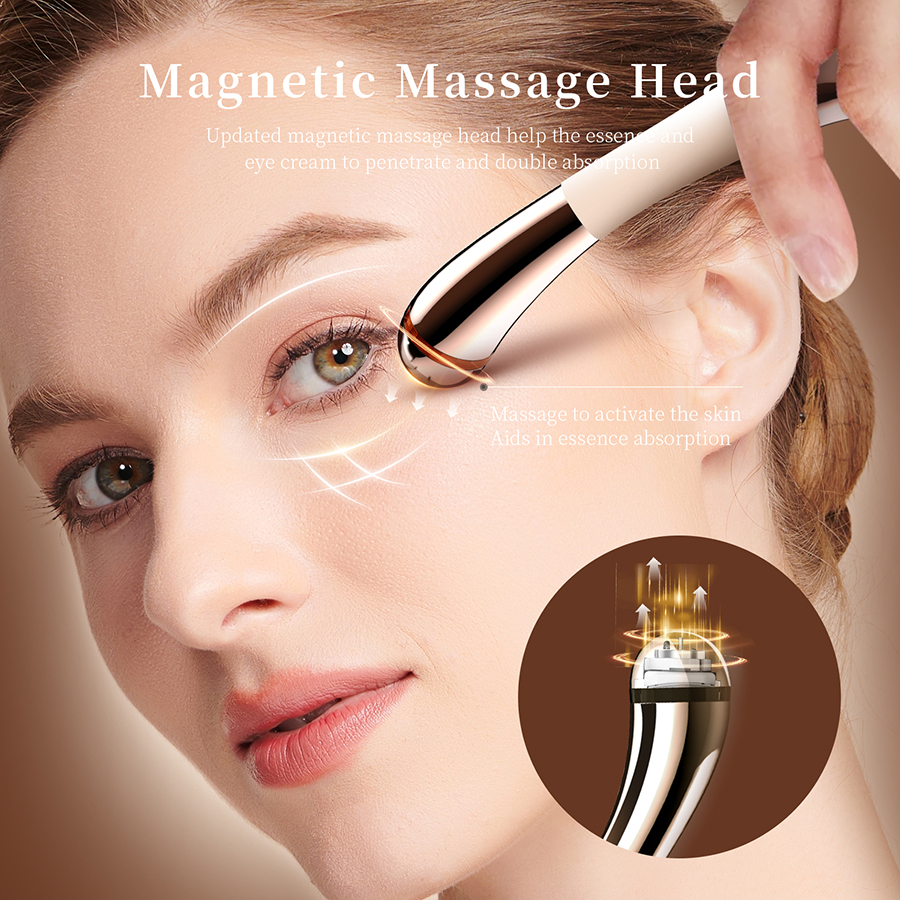 3 in 1 Cooling Facial Roller Massager Microcurrent Cryo Sticks Stainless Steel Gua Sha Face Massager Ice Globes