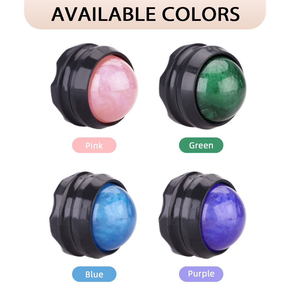 Multipurpose 360&deg; Rotating Resin Ice Massage Ball For Muscle Recovery And Skincare
