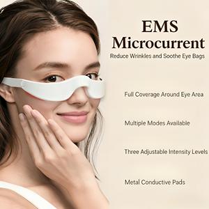 Wireless Hot Compress Red Light Eye Massage Device Eye Care Beauty Relaxation Eye Massager