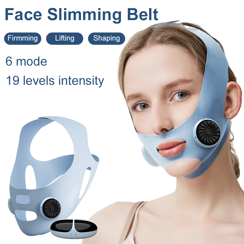 8 Modes 19 Levels EM S Microcurrent Face Lift Bandage V Face Slimming Anti Wrinkle Double Chin Remover Skin Rejuvenation Neck