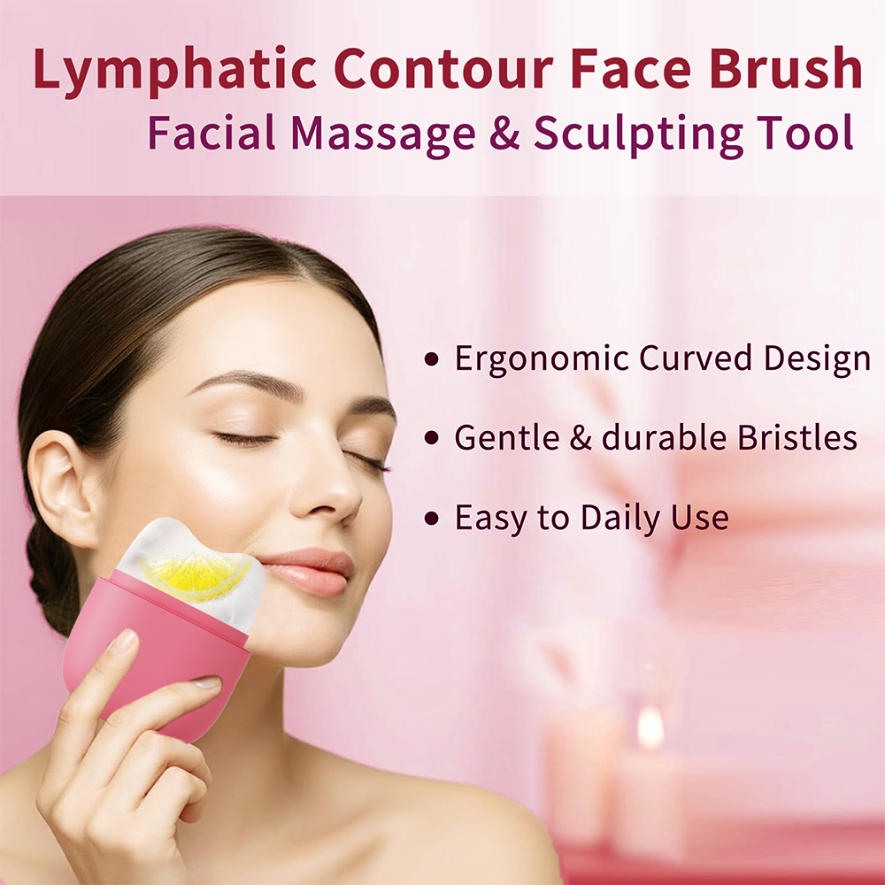 Cross-Border New Face Ice Tray Portable Facial Massage Mask Silicone Beauty Tool