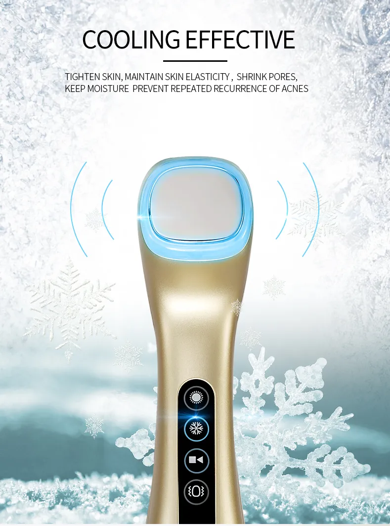 Galvanic Facial Cooling and Heating Vibration Beauty Massager