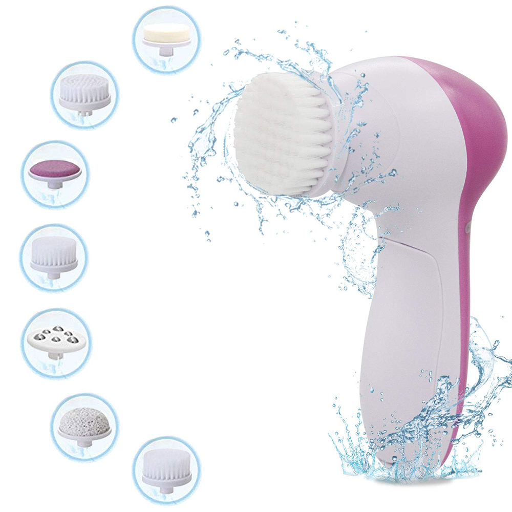 Hot Sale Portable Handheld Electric Exfoliating Rotating Massage Device Face Scrubber Facial Cleansing Brush Skin Rejuvenation