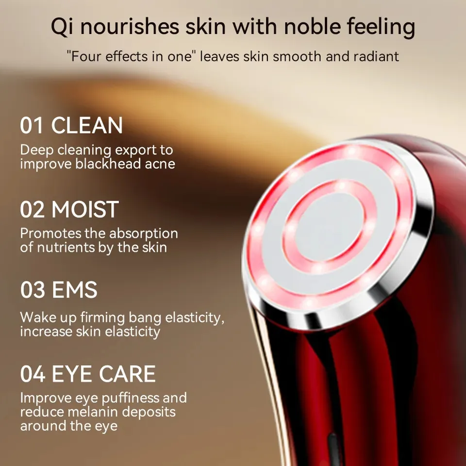 Radio Frequency Instrument LED Photon Tender Skin Micro-Current Facial Massager