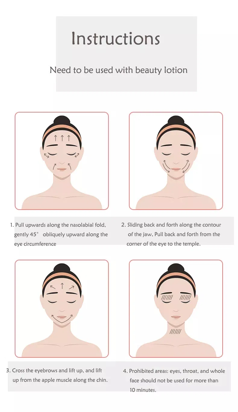 LCD Screen Skin Rejuvenation Mini Hifu RF Facial Machine Home Salon Use LED Therapy Face Massager