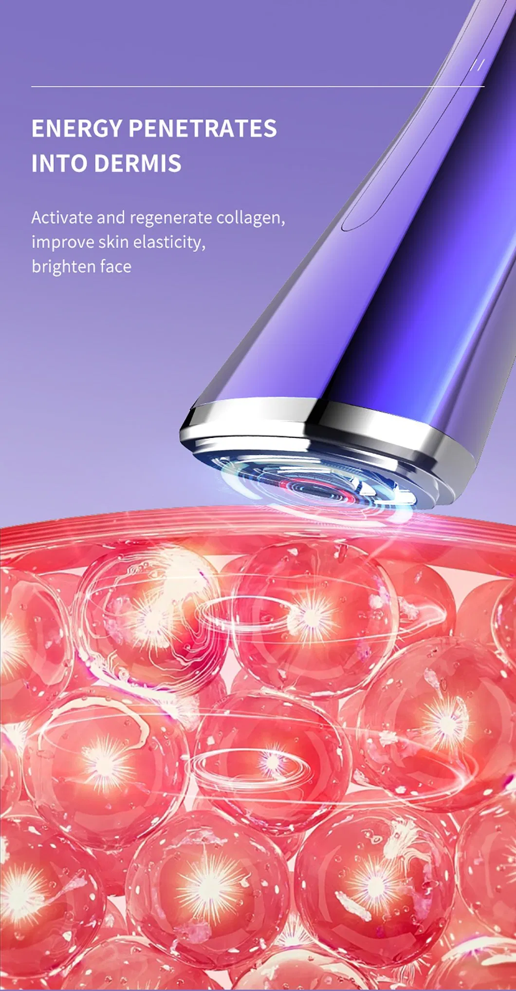 Multifunction EMS Facial Beauty Instrument Home Use Face Lifting RF Beauty Device