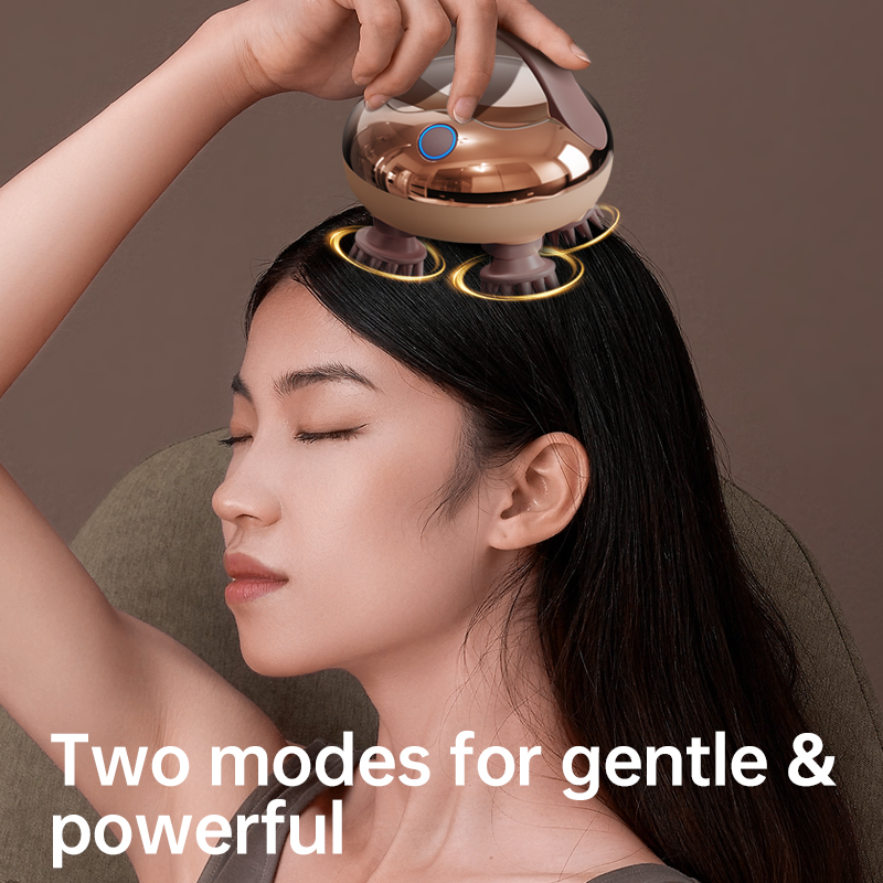 Beautlohas LMZ370 Portable Lightweight Battery Operated Electric Scalp Massager High Frequency Technology 4 Kneading Massage