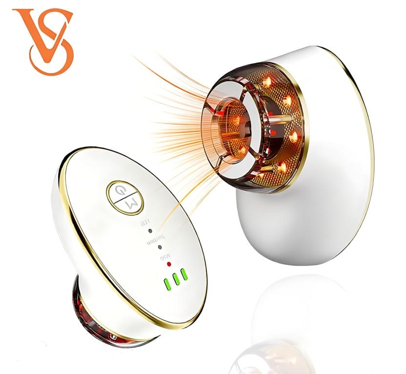 Portable 7-Color Neck and Face Massager with Suction Function for Facial Sculpting and Skin Tightening