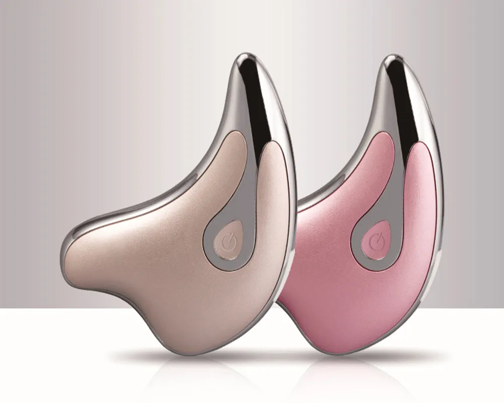 Cordless EMS Low Frequency Heat & Cool Vibration Cosmetic Facial Pad Mini Facial Massager