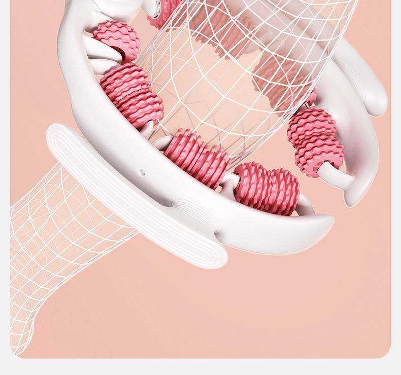 Aofit Anti Cellulite Massager Roller for Thighs and Buttocks Detachable Roller Handles Muscle Massage Roller