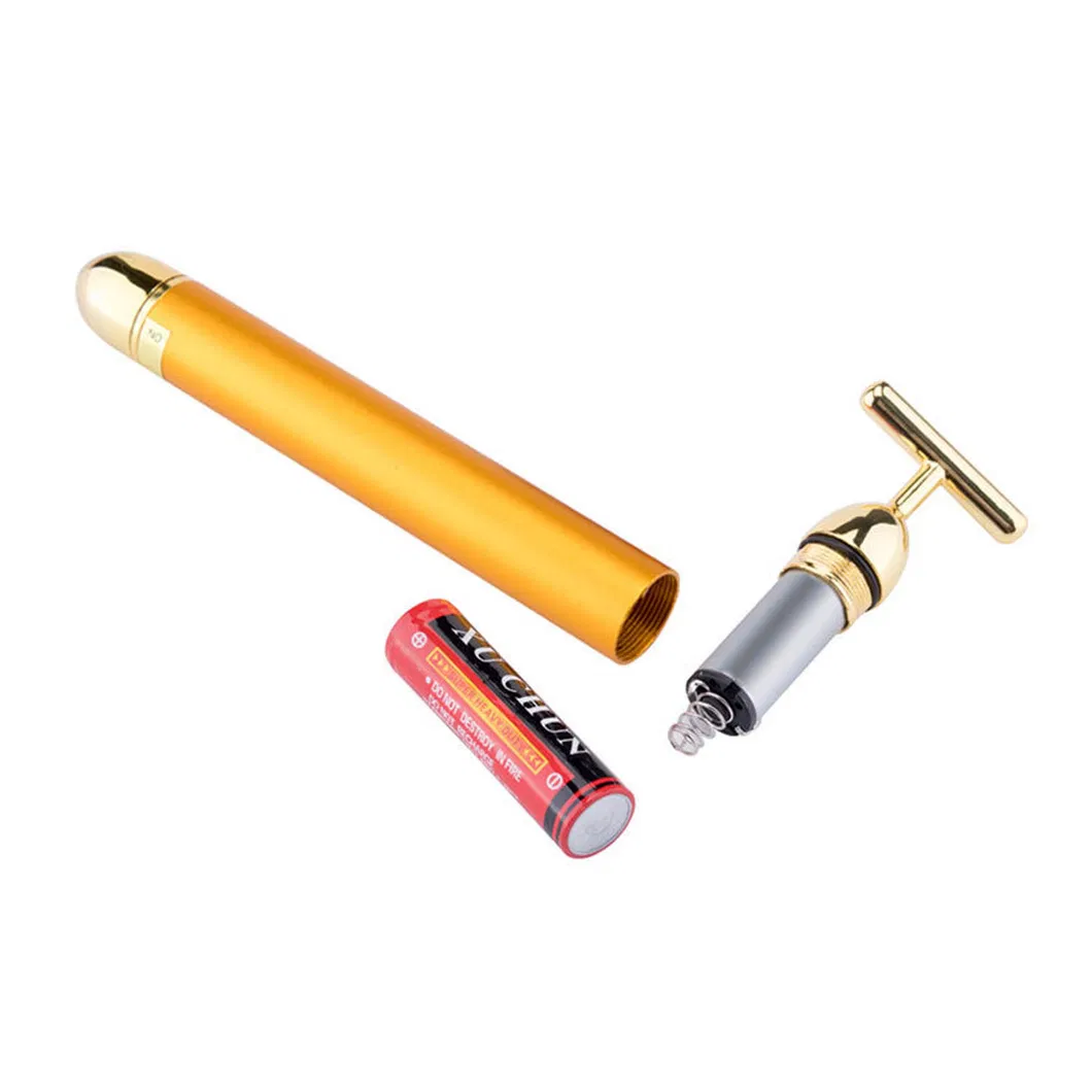 Gold Face Massager 24K Gold Beauty Bar Facial Vibration Massager
