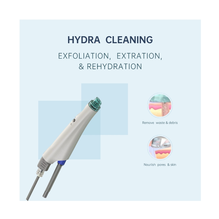 2-in-1 Hydralift EP US/IT Plug Hydradermabrasion Facial Skin Cleaning Beauty Machine Desktop Hydradermabrasion Device