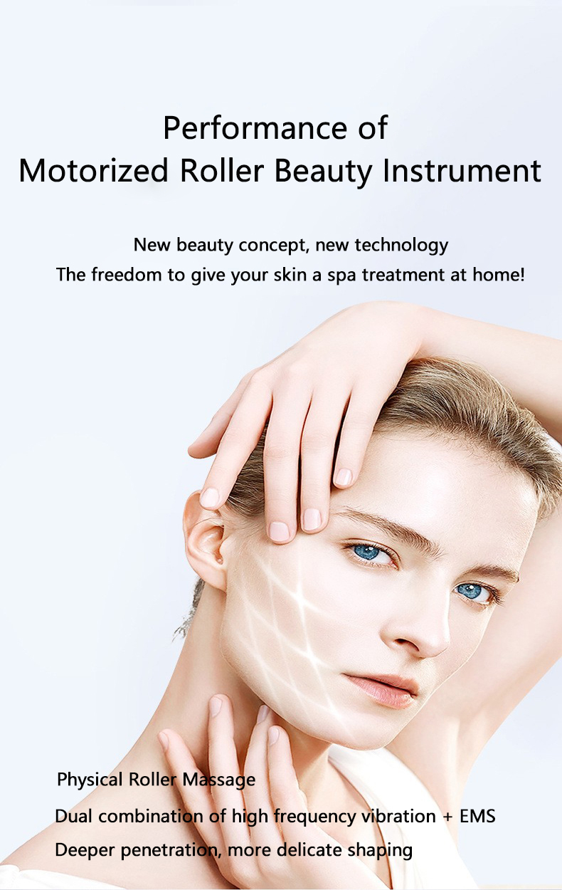 Portable Women's Microcurrent Face Massager Electric Roller Beauty Instrument for Skin Care Gift Product