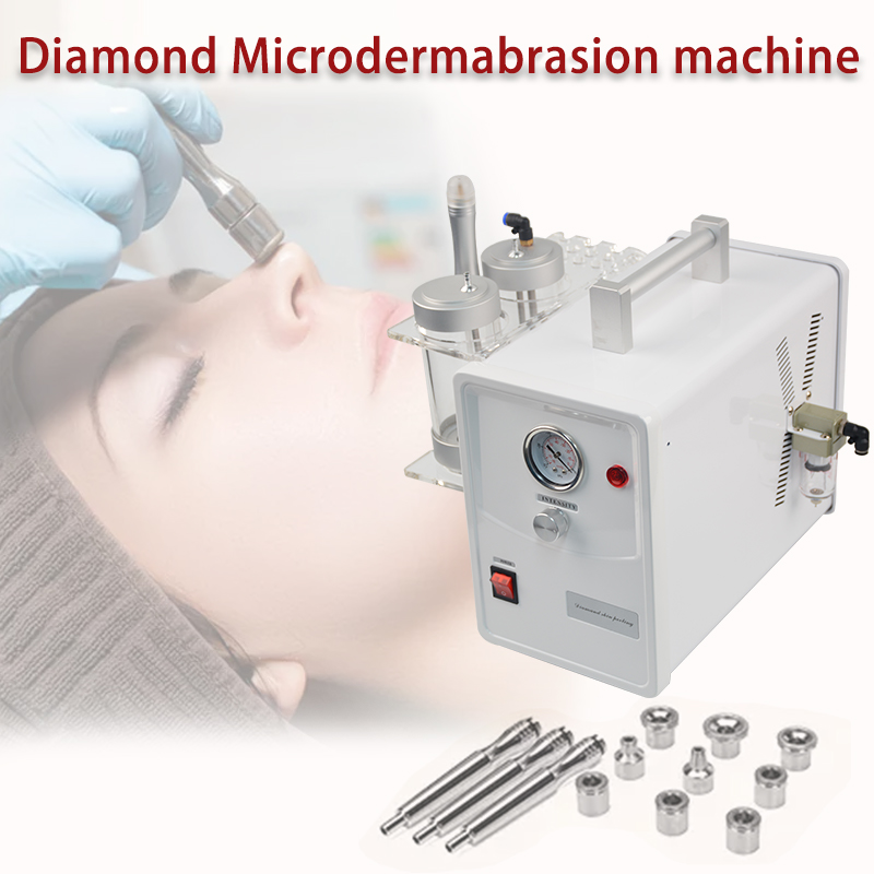 Portable 2-in-1 Peel Oxygene Facial Machine Diamond Crystal Microdermabrasion Machine Deep Cleaning Skin Rejuvenation Face Home