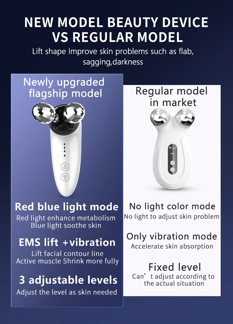 Pakiss Dual-Head Interchangeable Facial Massager