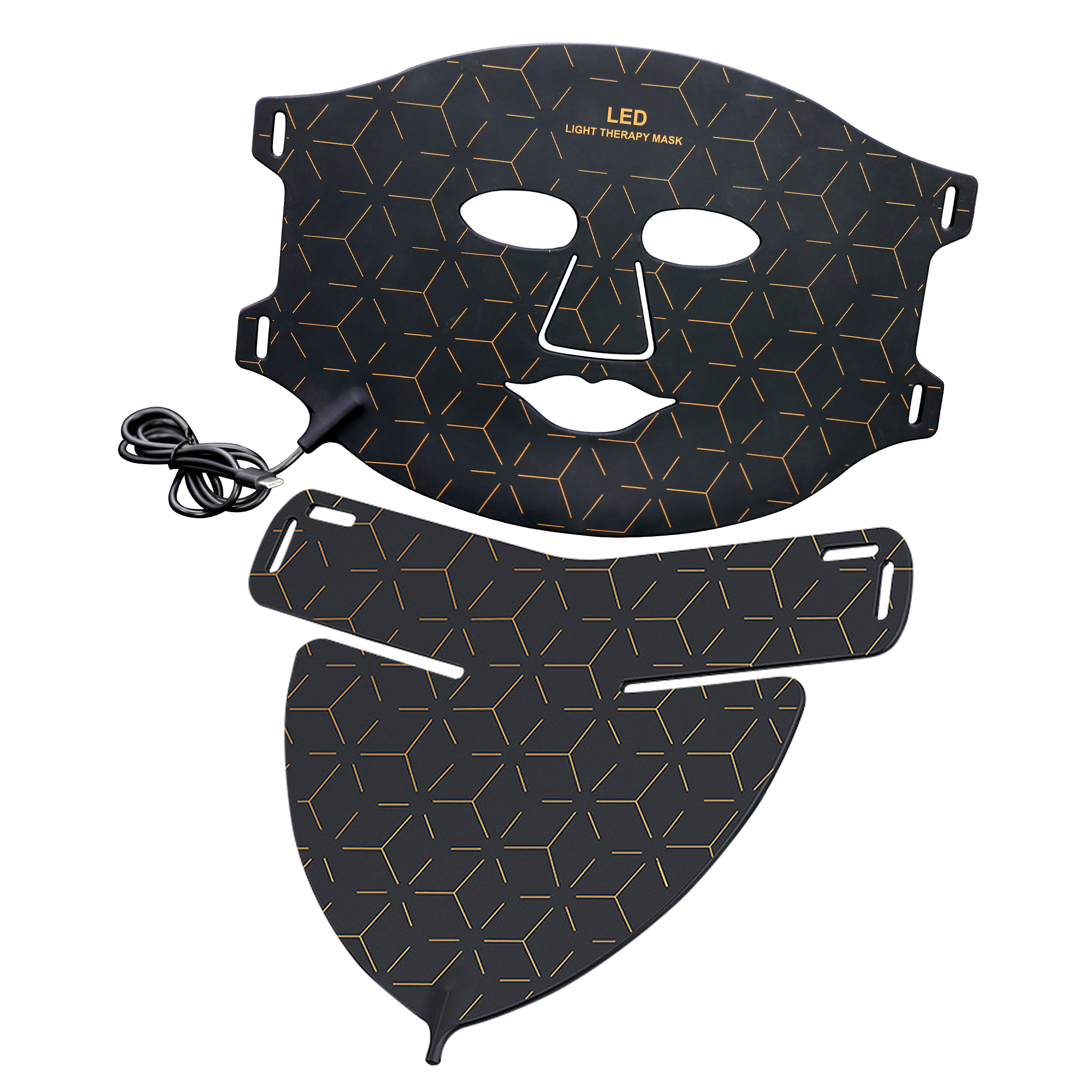 Led Face Facial Mask Near Infrared And Red Light Therapy Mask Devices 660nm 850nm Light Therapy Silicone Led Beauty Mask