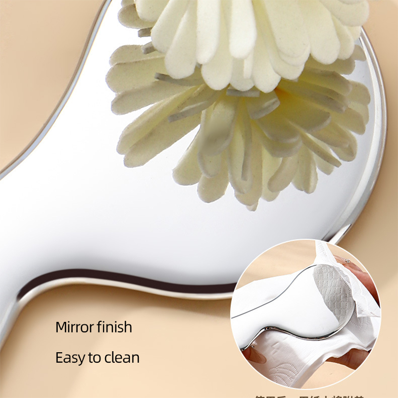 Free Private Label Body Guasha Massage Tool Facial Spatula 304 Stainless Steel Customized Gua Sha Face Massager Tool