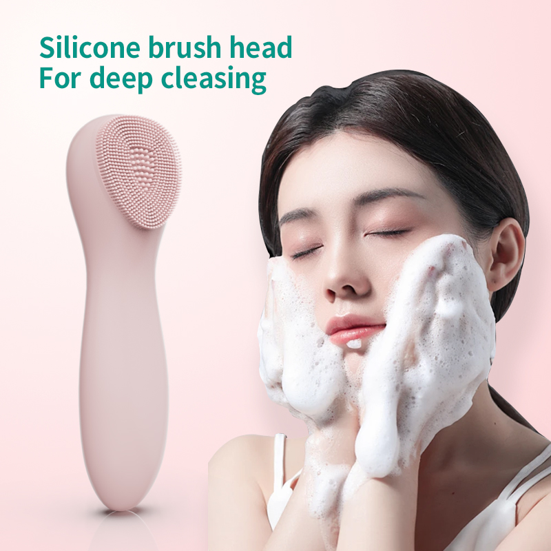 2024 New Arrival 2 in 1 Facial Cleansing Brush Face Massager With EMS Function