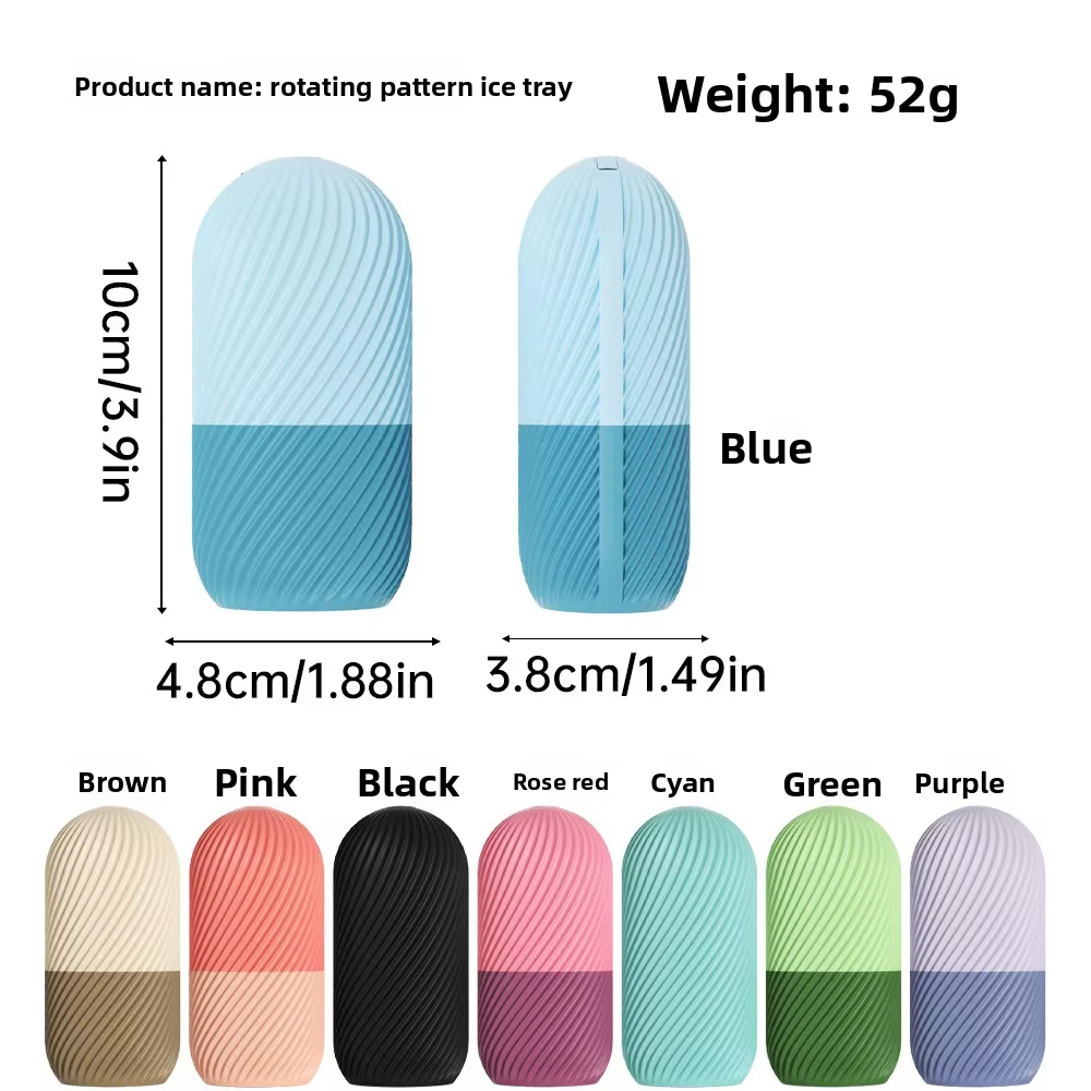 ODM Custom Made Silicone Face Ice Cube Roller Beauty Skin Care Ice Face Roller Massager, Ice Roller Mold Silicone Mold For Face